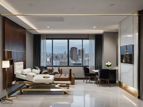 a living room with a white couch and windows,penthouses,luxury home interior,tishman,modern living room,interior modern design,livingroom,Photography,General,Realistic