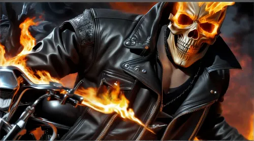 hot metal,fire background,crossbones,terminator,endoskeleton,biker,reaper,scull,panhead,harley-davidson,harley davidson,cleanup,grimm reaper,destroy,death god,inflammable,raider,firebrat,fire master,smoke background