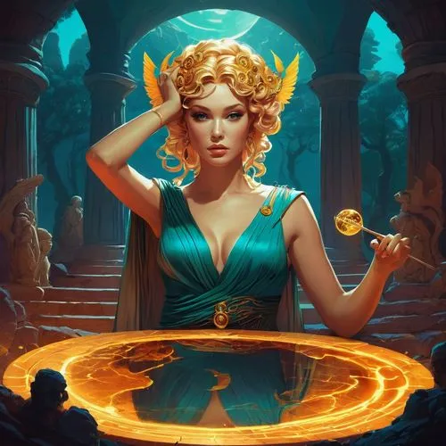 fantasy portrait,zodiac sign libra,golden crown,sorceress,rosa ' amber cover,golden candlestick,libra,fantasy picture,fantasia,transistor,game illustration,zodiac sign leo,priestess,fantasy art,venus,cinderella,zodiac sign gemini,cg artwork,nami,virgo,Conceptual Art,Fantasy,Fantasy 21