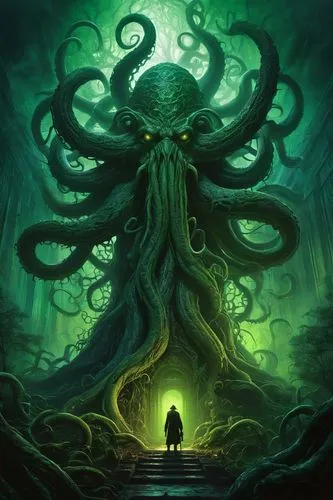 kraken,god of the sea,sea god,octopus,tentacles,tentacle,gorgon,cuthulu,patrol,the collector,medusa gorgon,under sea,medusa,cephalopod,sci fiction illustration,anahata,calamari,apiarium,elder,supernatural creature,Art,Classical Oil Painting,Classical Oil Painting 37