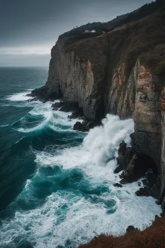 A dramatic ocean cliffside photoshoot with crashing waves,cliffs ocean,cliff coast,pacific coastline,pacific coast highway,pigeon point,coastline,seascapes,cliffs,stormy sea,bixby creek bridge,cliff t