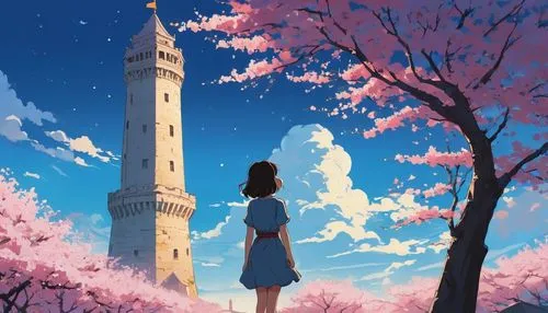 sakura background,japanese sakura background,sakura tree,sakura,sakura blossom,sakura blossoms,sakura trees,hanami,sakura flower,takato cherry blossoms,sakura flowers,the cherry blossoms,cherry blossoms,tanabata,sakura cherry blossoms,ghibli,yazaki,cherry blossom,takahata,studio ghibli,Illustration,Japanese style,Japanese Style 06