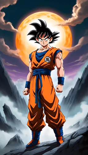 goku,son goku,dragon ball,dragon ball z,dragonball,takikomi gohan,kame sennin,vegeta,super cell,stone background,soundcloud icon,trunks,cleanup,edit icon,naruto,vector image,fire background,orange,apr