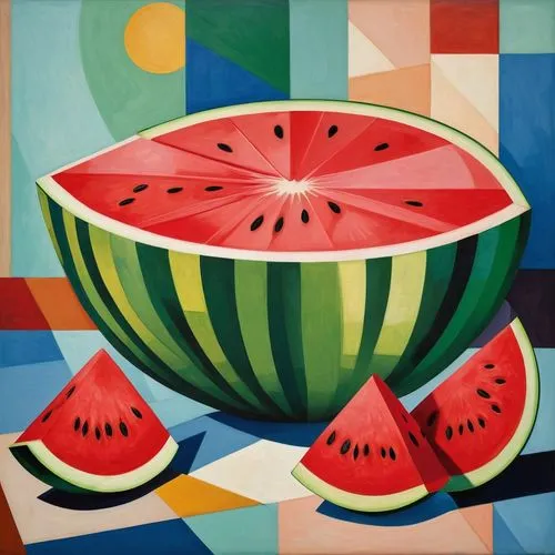 watermelon painting,watermelon background,watermelon pattern,watermelons,watermelon,fruit bowl,fruit pattern,watermelon wallpaper,summer still-life,bowl of fruit in rain,fruit plate,cut watermelon,bowl of fruit,watermelon umbrella,sliced watermelon,summer fruit,watermelon slice,fruit cup,fruit bowls,watercolor fruit,Art,Artistic Painting,Artistic Painting 45