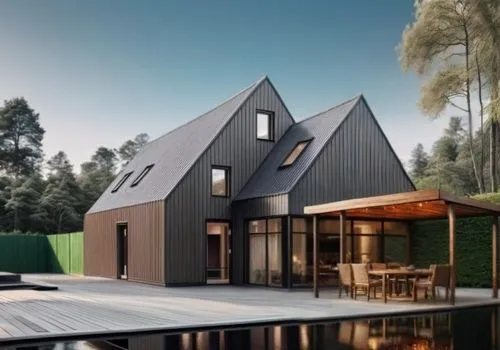 timber house,inverted cottage,danish house,modern house,wooden house,passivhaus,dunes house,cubic house,folding roof,lohaus,slate roof,cube house,house shape,metal roof,frisian house,forest house,wooden decking,pool house,frame house,summer house