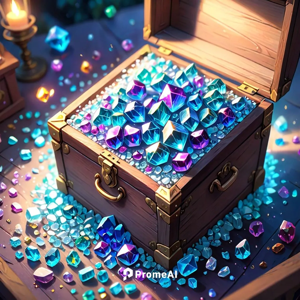 chest full of crystals,treasure chest,music chest,card box,music box,pirate treasure,mechanical puzzle,treasure,gemstones,a drawer,3d fantasy,precious stones,treasure house,wishing well,crystals,gift 