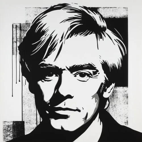 someone on black and white hero ink style 007 ,andy warhol,warhol,beveridge,manzarek,warhols,pushkov,steranko,keillor,kitaj,zoellick,yevstafyev,huhne,ecclestone,mcdonnell,kieslowski,spiegle,mclachlin,