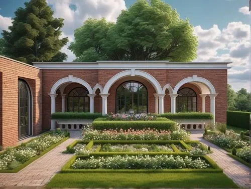 garden elevation,build by mirza golam pir,garden design sydney,landscape designers sydney,landscape design sydney,orangery,3d rendering,persian architecture,garden buildings,model house,pergola,frame house,roman villa,brick house,brickwork,sand-lime brick,monastery garden,kitchen garden,islamic architectural,house with caryatids,Photography,General,Realistic