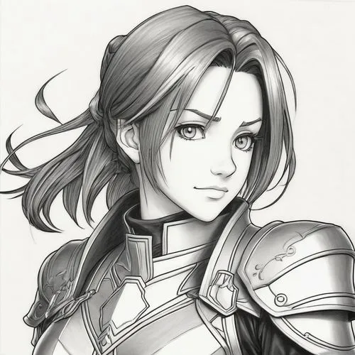 filleigh,yuanji,aerith,virion,lufia,adena,Illustration,Black and White,Black and White 08