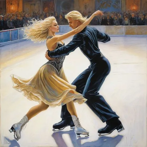 ice dancing,figure skate,figure skating,figure skater,ice skating,ice skate,synchronized skating,skating rink,ballroom dance,ice rink,ice skates,woman free skating,artistic roller skating,latin dance,skaters,dancing couple,argentinian tango,dancesport,kristbaum ball,waltz,Illustration,Realistic Fantasy,Realistic Fantasy 06