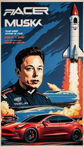 musk,tesla,spacex,rocketsports,elon,rocketman,teslas,musky,model s,msfc,rocket,rocketboom,rakestraw,bfr,rocket salad,rocket ship,racer,spacefarers,sunrocket,spacek,Illustration,American Style,American Style 08