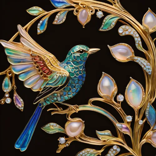 an ornamental bird,ornamental bird,flower and bird illustration,decoration bird,floral ornament,blue birds and blossom,floral and bird frame,bird pattern,bird painting,bird illustration,enamelled,ornament,hummingbirds,prince of wales feathers,bird wing,brooch,golden parakeets,sunbird,songbirds,colorful birds,Photography,General,Natural