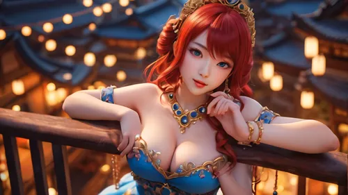 rem in arabian nights,nami,elza,poker primrose,fantasia,fire siren,fantasy girl,oriental princess,asian costume,female doll,fae,japanese doll,redhead doll,fantasy woman,fire angel,3d fantasy,winterblueher,luka,primrose,mikuru asahina,Photography,General,Cinematic