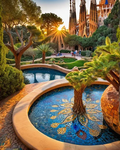 park güell,gaudí,sagrada familia,alcazar of seville,the disneyland resort,disneyland park,barcelona,hotel w barcelona,hotel barcelona city and coast,spain,disney world,walt disney world,garden of eden,palma de mallorca,landscape designers sydney,shanghai disney,disneyland paris,tokyo disneyland,disney land,palma trees,Conceptual Art,Oil color,Oil Color 22