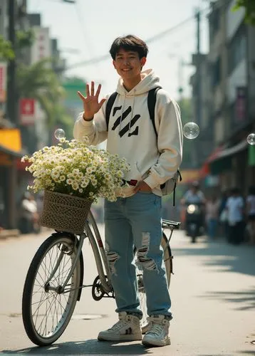 hanoi,vietnamese tet,flower cart,floral bike,flower delivery,vietnam vnd,Photography,Fashion Photography,Fashion Photography 03