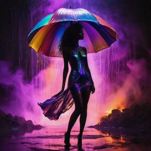 neon body painting,ultraviolet,purple rain,la violetta,purple,in the rain,monsoon,umbrella,purple background,uv,walking in the rain,ipê-purple,raindops,libra,neon lights,violet,the sun and the rain,rainstorm,monsoon banner,neon light,Photography,Artistic Photography,Artistic Photography 04