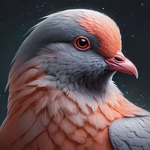 plumed-pigeon,pink and grey cockatoo,bird illustration,galah,perico,crimson finch,bird painting,rose-breasted cockatoo,field pigeon,avian,passenger pigeon,portrait of a rock kestrel,cockatoo,bird pigeon,eagle illustration,red beak,feathers bird,araucana,white grey pigeon,fantail pigeon,Conceptual Art,Fantasy,Fantasy 17