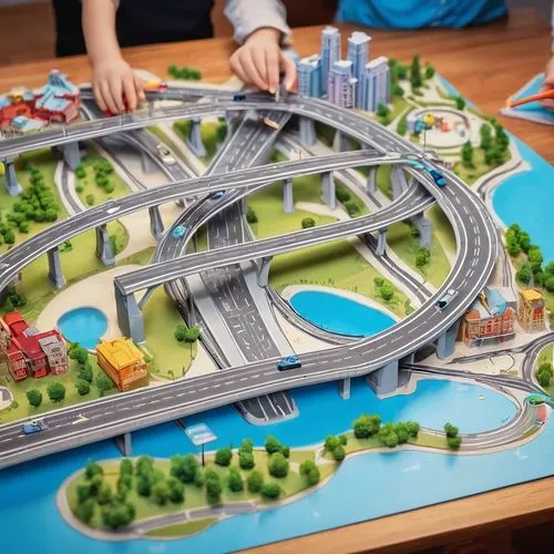 scalextric,megapolis,ravensburger,model railway,simcity,superhighways,Unique,Design,Infographics