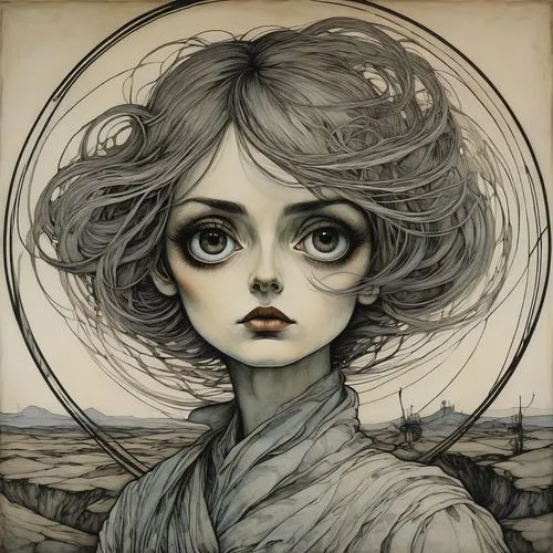 kommuna,viveros,musidora,siren,the sea maid,behenna,Illustration,Retro,Retro 25