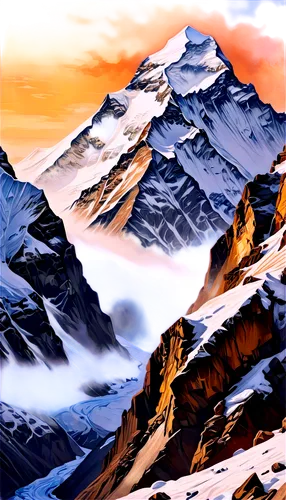 jungfrau,monte rosa,eiger,himalaya,mountains,alpine landscape,high alps,mountain scene,annapurna,kangchenjunga,snow mountains,himalayas,monte rosa massif,himalayans,mountain,snowy peaks,mountain landscape,weisshorn,breithorn,alpes,Conceptual Art,Oil color,Oil Color 22