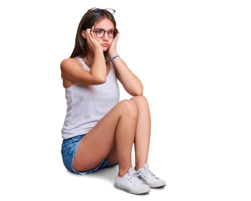 portrait background,girl sitting,girl on a white background,girl with cereal bowl,photographic background,silver framed glasses,transparent background,girl in a long,photochromic,nearsightedness,farsightedness,jeans background,female model,depressed woman,relaxed young girl,colored pencil background,amblyopia,mirifica,woman sitting,girl with speech bubble,Illustration,Children,Children 06