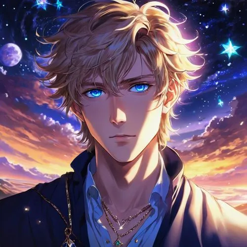 ranmaru,scorpius,reinhard,starry sky,itaru,edmond,siegbert,kamille,aldebaran,vani,carstairs,violet evergarden,seregil,star sky,slaine,munakata,arcangelo,hauer,kurusu,the night sky,Illustration,Realistic Fantasy,Realistic Fantasy 37