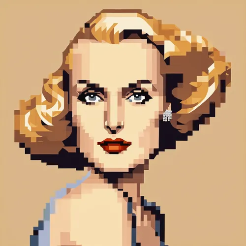 pixel art,retro woman,retro girl,retro women,art deco woman,retro 1950's clip art,pixel,pop art style,grace kelly,pixelgrafic,marilyn,comic halftone woman,maureen o'hara - female,pop art woman,popart,retro styled,vector art,girl-in-pop-art,blonde woman,retro pin up girl,Unique,Pixel,Pixel 01