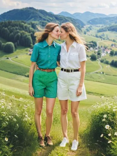 In an idyllic village in the Allgäu, the two former schoolmates Sabine and Birgit finally found time for each other again. A whole month in summer belonged just to them, a time of rediscovery and unex