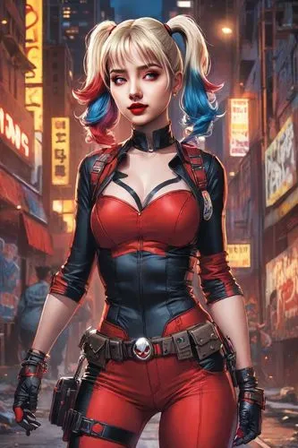 harley quinn,harley,gwen,domino,bulletgirl,ann