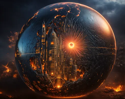 burning earth,fire planet,yard globe,scorched earth,terrestrial globe,glass sphere,city in flames,planet eart,the end of the world,end of the world,globe,burning man,terraforming,digital compositing,a