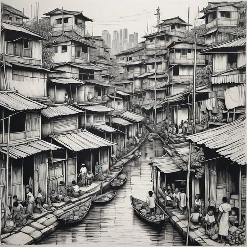 fenghuang,sampans,shaoxing,yangling,ukiyoe,tongli,wuzhen,saneh,shuyuan,shuozhou,khlong,benares,qingcheng,hanoi,chaozhou,hezhou,kuningtou,kowloon city,liaoyuan,kowloon,Illustration,Abstract Fantasy,Abstract Fantasy 03