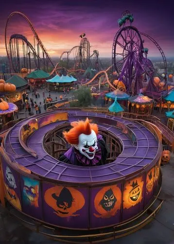 zamperla,scaretta,halloween background,horrorland,nasstrom,kumba,Illustration,Children,Children 01