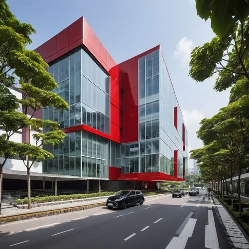 shenzhen vocational college,tschumi,modern building,new building,biotechnology research institute,ocbc,technopark,office building,tsmc,hongdan center,newbuilding,gensler,glass facade,medibank,cityu,swinburne,headquarter,ntu,cube house,modern architecture,Photography,General,Realistic