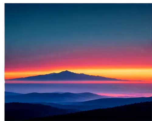 Beautiful sunrise, panoramic view, vibrant colors, orange-pink hues, soft clouds, layered horizon, misty atmosphere, subtle lens flare, warm lighting, shallow depth of field, cinematic composition, se