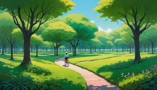 forest path,walk in a park,tree lined path,pathway,forest walk,forest road,green forest,stroll,forest background,forest landscape,tree grove,springtime background,landscape background,forest of dreams,cartoon forest,forest,walk,forest glade,trail,hiking path,Illustration,Japanese style,Japanese Style 05