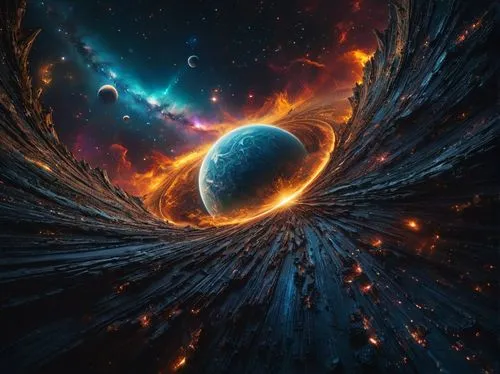 space art,wormhole,fire planet,alien planet,planetary,universo,Photography,General,Fantasy