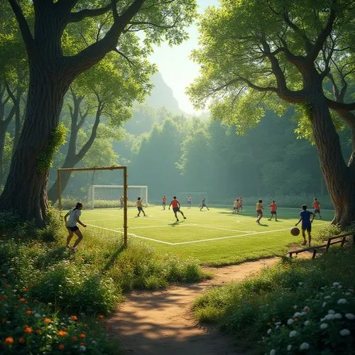 soccer field,forest ground,football pitch,playing field,children's soccer,kickabout,athletic field,soccer,calcio,tennis court,donsky,goalkeeper,milanello,maksimir,goalmouth,outdoor games,sportpark,sports ground,sundhage,ballcourt,Photography,General,Realistic