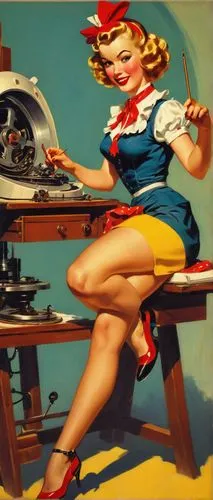 I'm ready to help you generate prompts for your AI drawing tool. What are the keywords or descriptions you'd like me to expand into a prompt?,retro pin up girls,retro pin up girl,pin-up girls,pin-up g