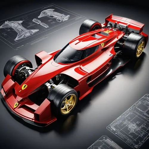 f1 car,dallara,ferrari roma,scuderia,rc model,rc car,Unique,Design,Blueprint