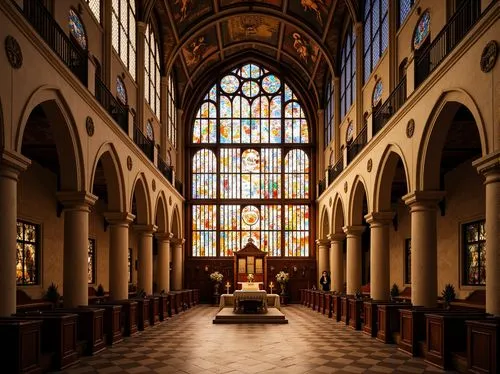 transept,presbytery,stained glass windows,sacristy,ecclesiastical,ecclesiatical,nave,sanctuary,interior view,the interior,ecclesiological,main organ,cathedrals,evensong,vespers,episcopalianism,ecclesiastic,church windows,collegiate basilica,aisle