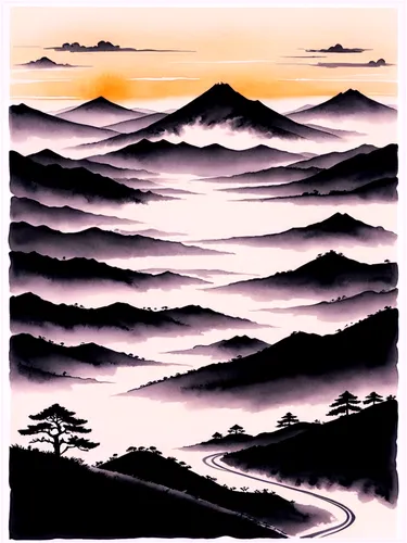 japanese mountains,japan landscape,tokaido,japanese waves,japanese wave paper,fuji,cool woodblock images,mount fuji,chiyonofuji,muramasa,yamana,kumano kodo,daisen,fuji mountain,rice terrace,haakonsen,yakushima,yatsugatake,mountain landscape,japanese wave,Illustration,Paper based,Paper Based 30