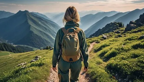 hiking equipment,mountain hiking,backpacking,travel woman,mountain guide,trekking,online path travel,woman walking,hiker,trail searcher munich,explore,girl walking away,hiking path,free wilderness,backpacker,leaving your comfort zone,hike,hiking,appalachian trail,to explore,Photography,General,Realistic