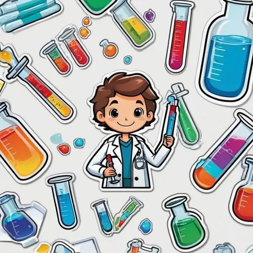 biosamples icon,microbiologist,cartoon doctor,chemist,pharmacist,medicine icon,clipart sticker,biologist,medical illustration,scientist,laboratory,pathologist,pharmacy,formula lab,doctor,doctor bags,researcher,laboratory information,pharmacy technician,reagents,Unique,Design,Sticker