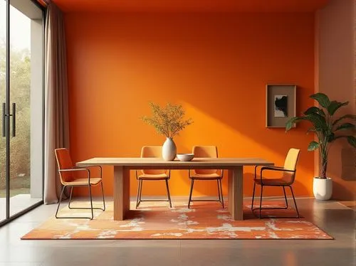 aperol,orange,corten steel,defence,modern decor,contemporary decor,bright orange,orange color,foscarini,homeadvisor,cappellini,dining room table,padauk,dining table,tangerine,dining room,orangish,fresh orange,mahdavi,mid century modern,Photography,General,Realistic