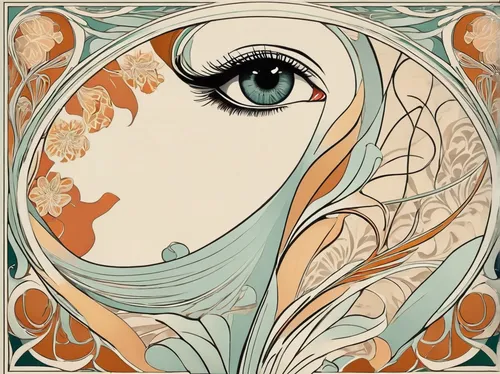 art nouveau design,mucha,art nouveau,art nouveau frame,art deco woman,art nouveau frames,women's eyes,alfons mucha,boho art,the zodiac sign pisces,art deco ornament,art deco frame,peacock eye,mermaid vectors,horoscope pisces,pisces,art deco,tiger lily,feist,gypsy soul,Illustration,Retro,Retro 08