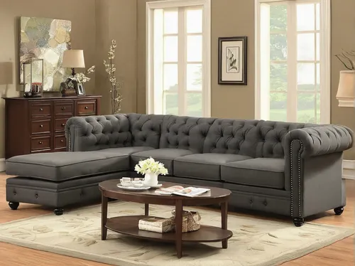 Roy Button Tufted Sectional Sofa With Armless Chair Lowest Price With Regard To Tufted Sectional Sofas (Image 6 of 10),sofa set,loveseat,slipcover,soft furniture,chaise lounge,upholstery,settee,sofa,s