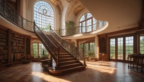 winding staircase,circular staircase,reading room,staircase,outside staircase,spiral staircase,old library,bookshelves,stairway,library,spiral stairs,stair,stairs,study room,wooden stairs,bookcase,interiors,great room,the threshold of the house,dandelion hall,Photography,General,Natural