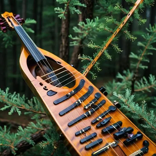 psaltery,steinberger,wooden instrument,stringed bowed instrument,plucked string instrument,dulcimer,Illustration,Realistic Fantasy,Realistic Fantasy 37