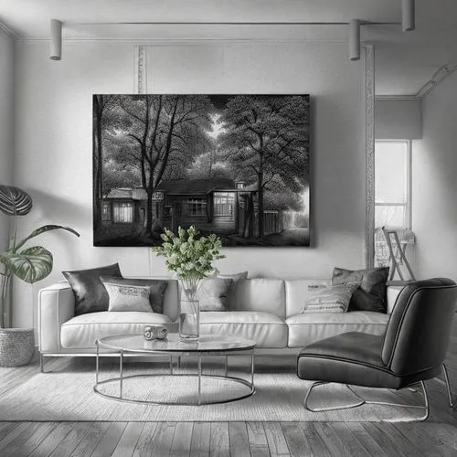 contemporary decor,modern decor,living room,livingroom,sitting room,interior decor,modern living room,the living room of a photographer,home interior,apartment lounge,interior decoration,oil painting 