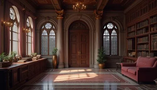 study room,reading room,old library,sapienza,interiors,library,bookcases,celsus library,ornate room,inglenook,empty interior,bookshelves,victorian room,alcove,hallway,danish room,dandelion hall,entrance hall,bibliotheca,athenaeum,Photography,General,Realistic